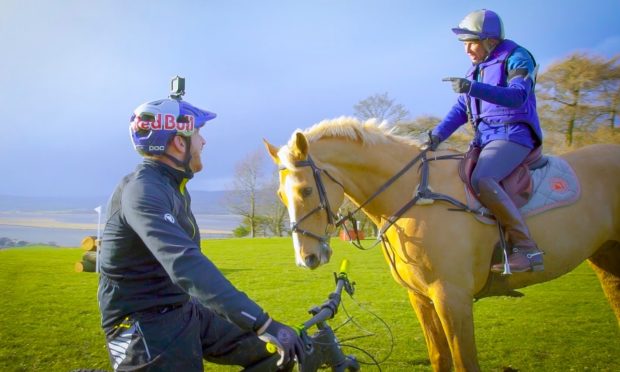 Danny MacAskill with Louisa Milne Home and her horse Future Plans