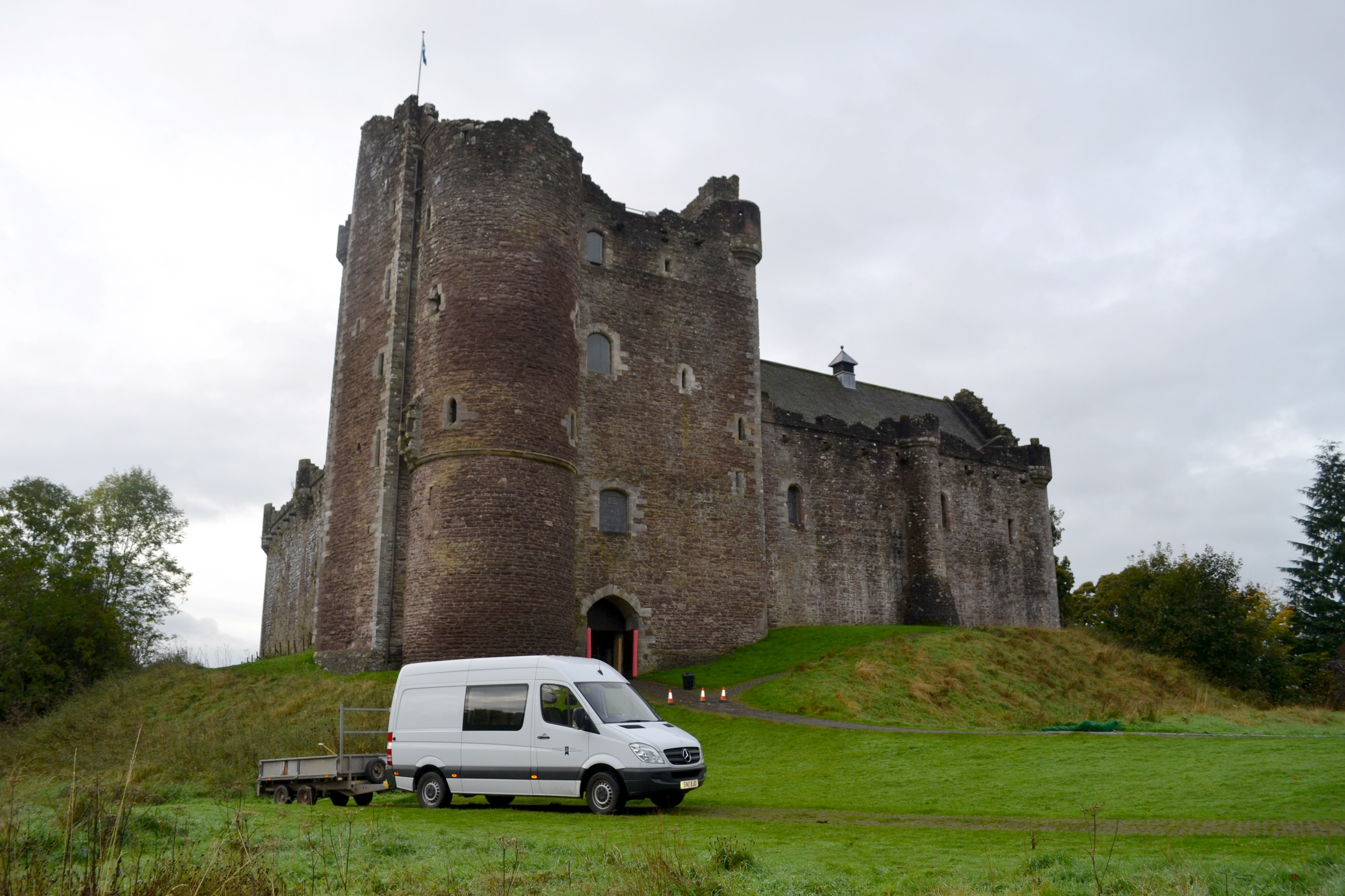 Doune Castle has featured in the hit TV series, Outlander.