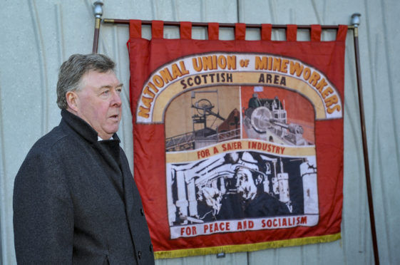 Mick McGaheys son Michael at Wednesdays wreath laying ceremony