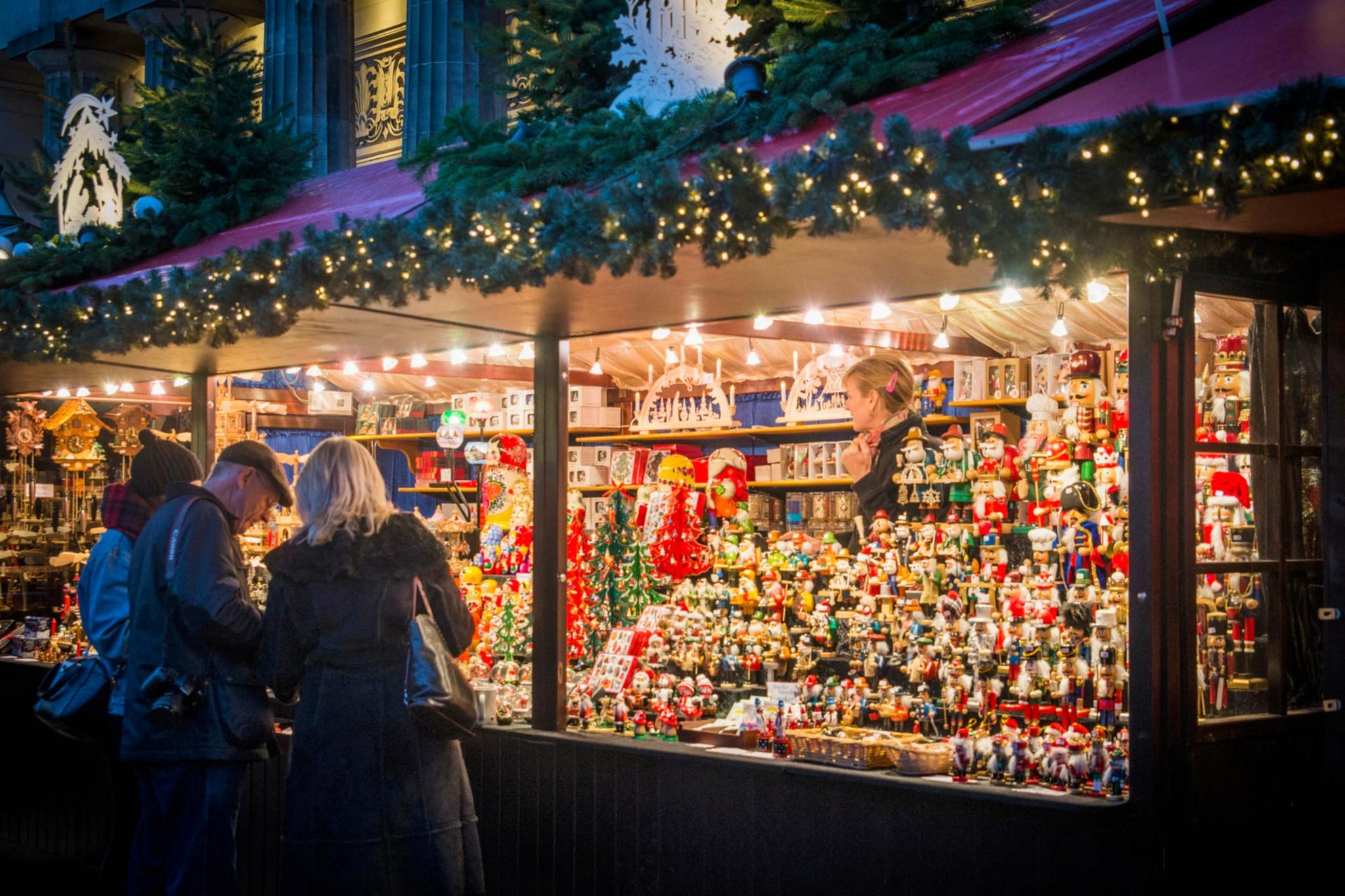The Edinburgh Christmas Market.