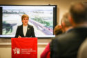 First Minister Nicola Sturgeon in Perth College announcing funding for the new crossing.