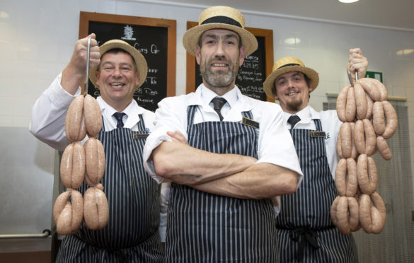 Steven Reynolds, Gilbert Mactaggart and Mick Anderson from House of Bruar butchery