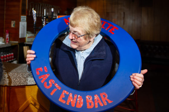 "Where did I put my Stetson?" - Joan Keith is rolling back the years to take charge again at the popular Brechin watering hole