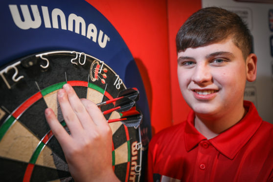 Youngster Nathan Girvan came through the Angus Darts Academy with Alan Soutar