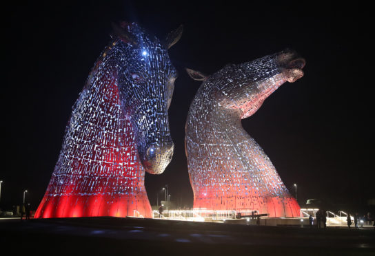 The Kelpies.