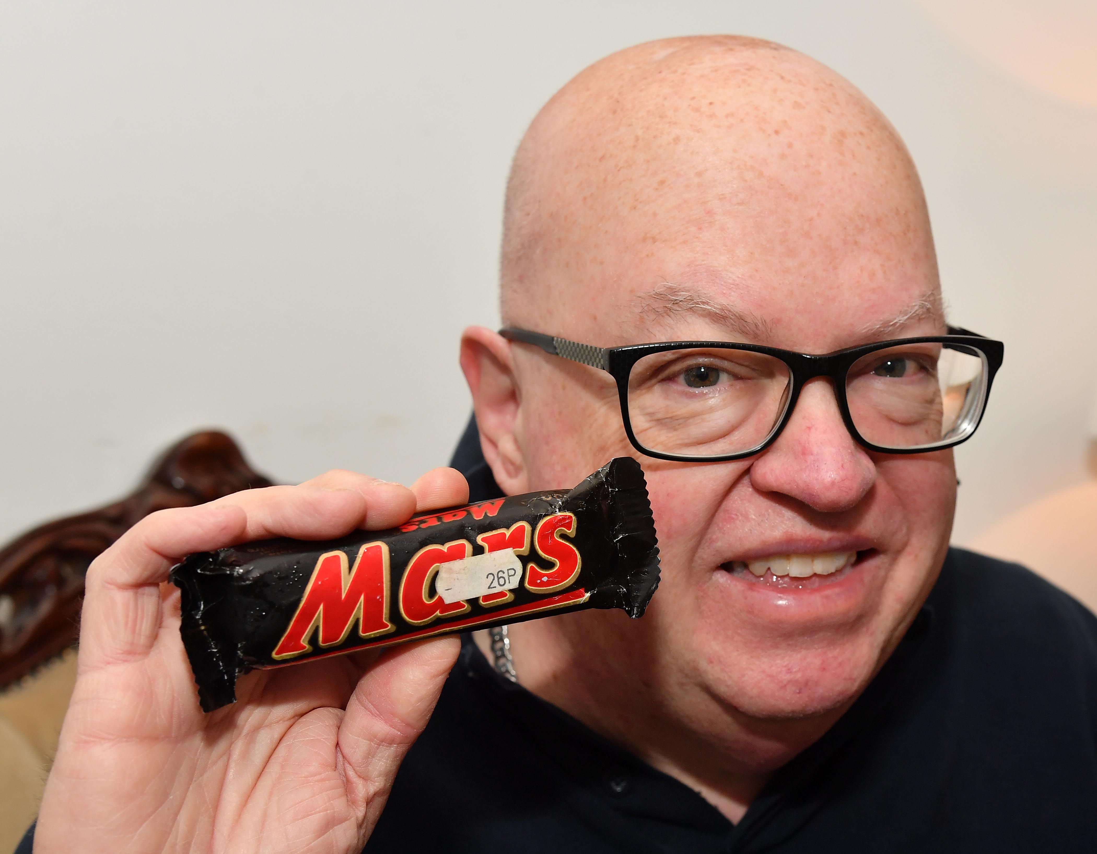 Willie Knight with his vintage Mars Bar.