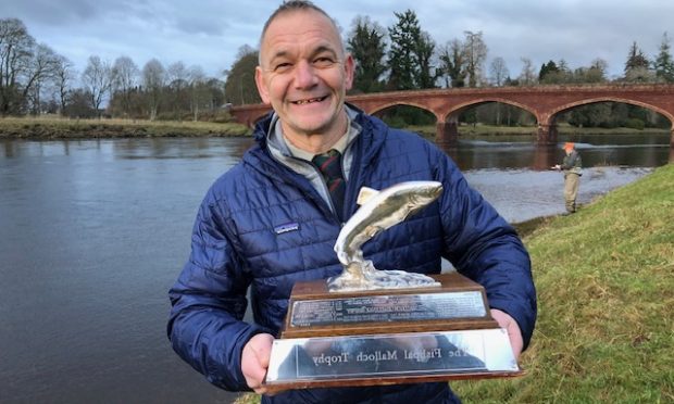 Philip Black with the Malloch Trophy.