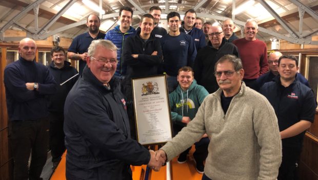 The UK’s longest-serving lifeboat crewman has retired to terra firma after spending more than half his life saving others in the dangerous waters off Angus.
Arbroath RNLI crew marked the 36 years of service Ron Churchill has devoted to the organisation with a gathering for the presentation of a certificate of service in an event at the harbour lifeboat shed.
In various capacities as lifeboat crew member and mechanic, Ron has been involved in saving no fewer than 21 lives, and been involved in countless other challenging operations, some sadly tragic. 
In 2012, as he marked his 60th birthday, rather than starting to wind down as many may have done, Ron became something of a celebrity as the oldest serving lifeboat crew member in Scotland. 
Prior to retiring, Ron had also become the longest active serving boat crew member in the UK, and whilst retirement beckons he is not completely cutting his ties with the Angus station.
Alex Smith, lifeboat operations manager at Arbroath, said: “People with the dedication and commitment to a cause, such as Ron has shown to the lifeboats here in Arbroath, are very rare. 
“We are extremely fortunate to have benefited from his service over many years and the value of the knowledge and experience he can pass on to our current and future crews is immeasurable. 
“Unfortunately for Ron, as for all of us, time waits for no man and he has reached a stage in life whereby it’s time to step off the boat, but he will remain an integral part of the lifeboat service here at Arbroath for many years to come. 
“He certainly deserves all the recognition he receives having dedicated more than half his life to the RNLI.” 
Ron said “I have loved every minute of my time on the lifeboats. 
“There were of course many challenges over the years but more than anything the camaraderie of the crew always pulled us through. 
“As one chapter ends though, another begins and I’m delighted to be able to continue as volunteer DLA (deputy launch authority) and training assessor for the station. 
“I would like to say I look forward to a relaxing retirement but I’m sure between my new roles and the list of things my wife has given me to do I’ll probably be busier than ever.” 


Ron is pictured (right) being presented with his Certificate of Service from Alex Smith with some members of the current crew watching on.