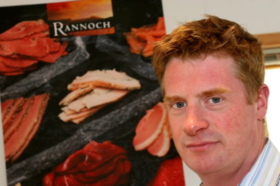 Richard Barclay at the Rannoch Smokery, pictured in 2006.