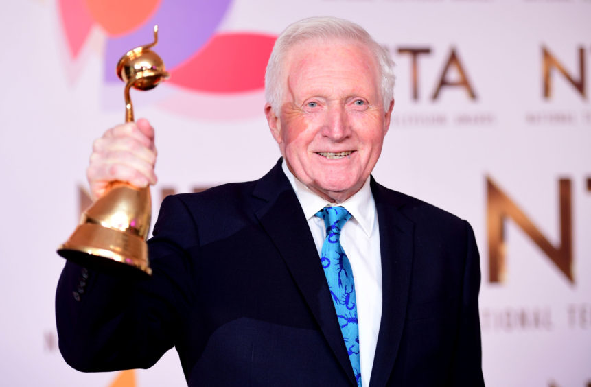 David Dimbleby with the Special Recognition award.