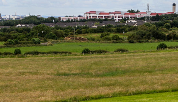 part of the Dunfermline North site looking towards Queen Margaret Hospital