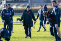 Edinburgh head coach Richard Cockerill in the midst of training.