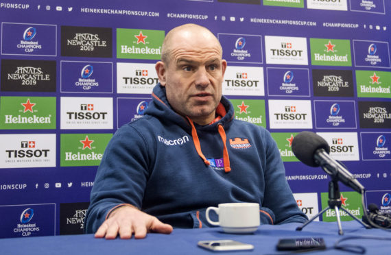 Edinburgh Rugby head coach Richard Cockerill.