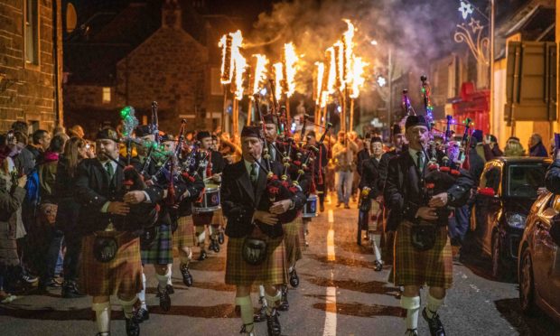 There will be no mass celebrations, like the annual Flamebeaux event in Comrie, Perthshire, this year.