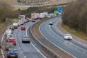 The incident happened just before the Kelty junction of the M90