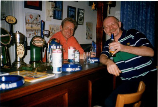 Tony English, right, died in 2011