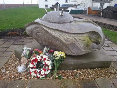 The stone memorial pays tribute to the five lads who lost their lives in 1941 trying to protect the coast.