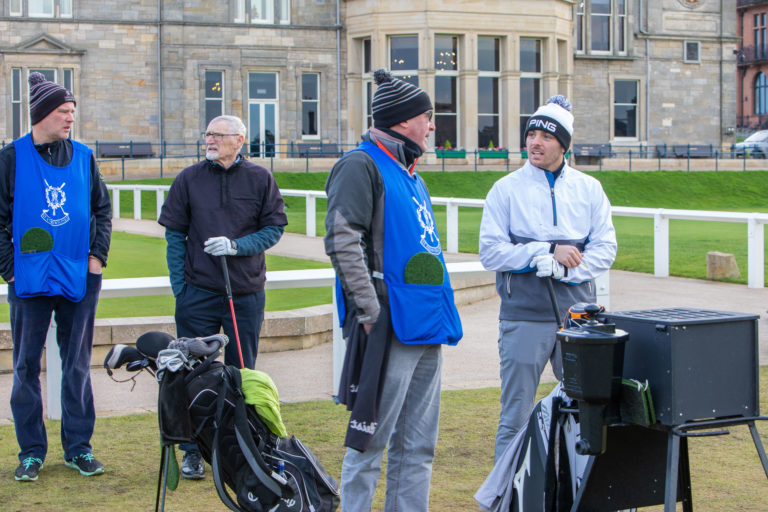 Getting into the swing of golf with St Andrews caddies