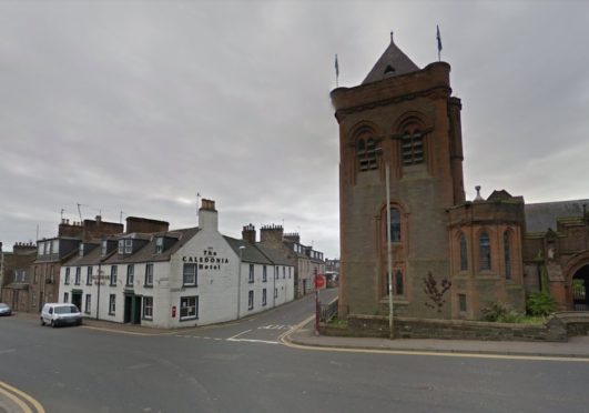 Damacre Road at its junction with Southesk Street in Brechin