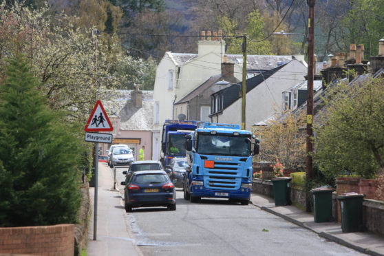 Congestion in Hunter Street.