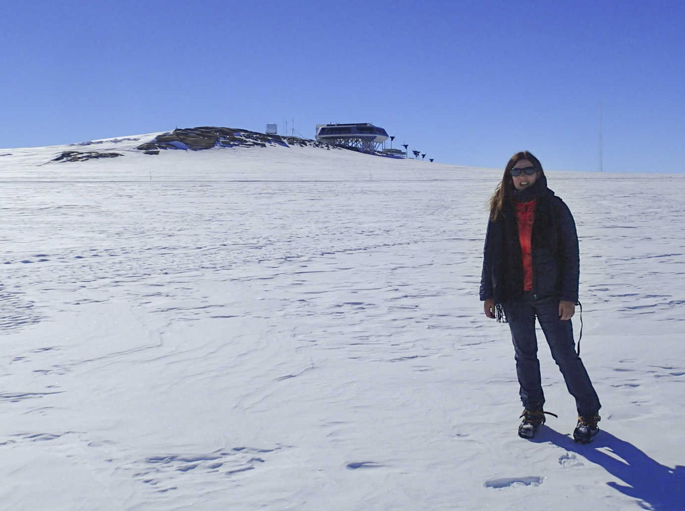 Dr Kate Winter at the Princess Elisabeth Antarctica research station