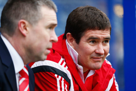 Malachy Brannigan with Nigel Clough at Sheffield United.