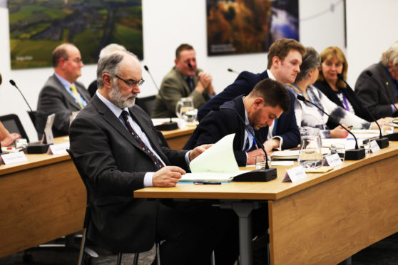 A previous debate in the council chambers