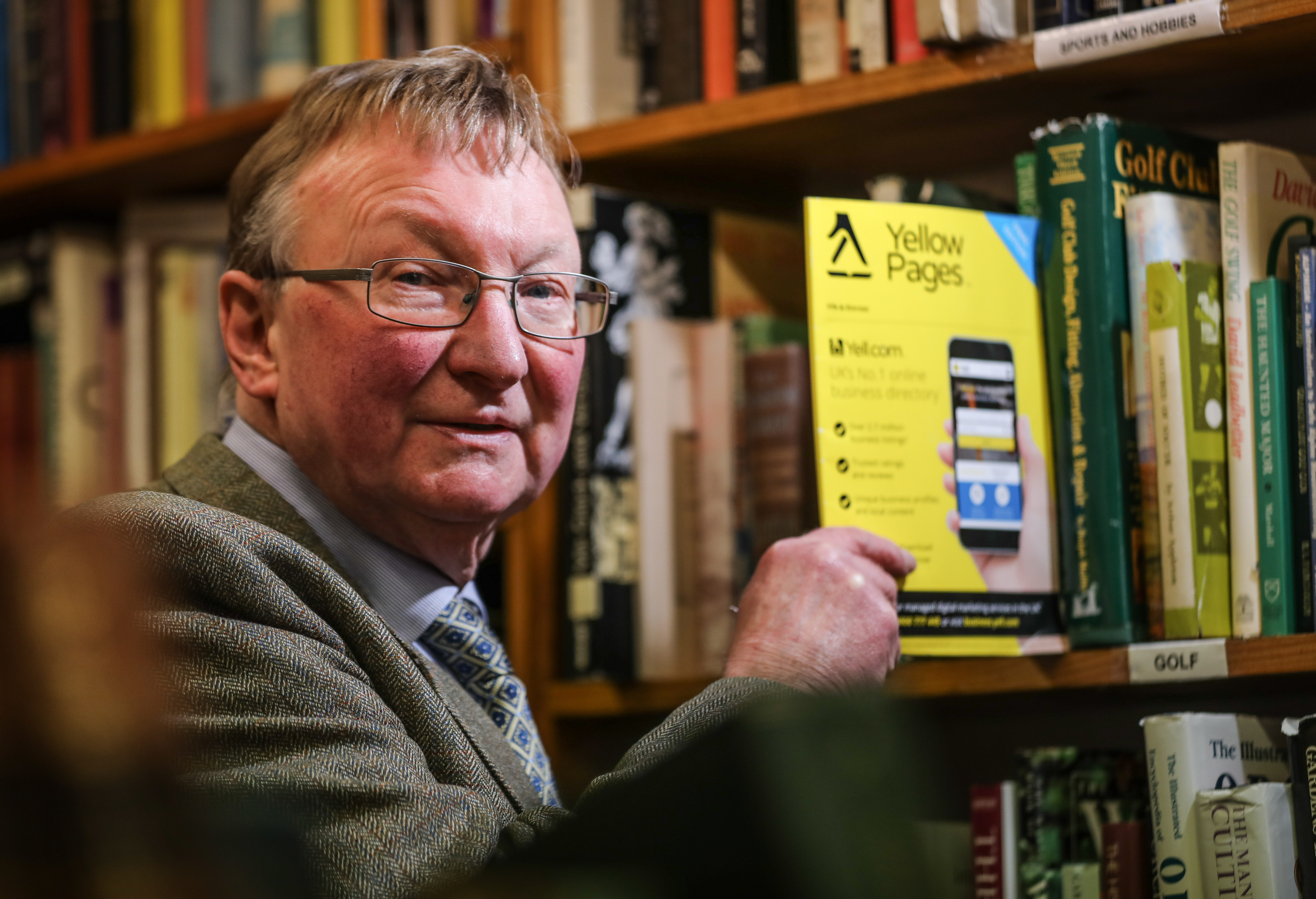 Bill Anderson of Bouquiniste Bookshop in St Andrews