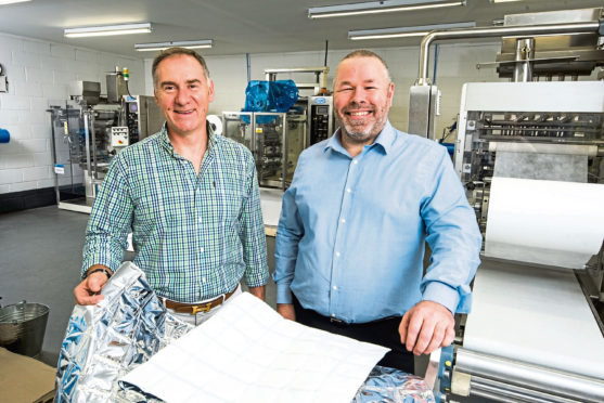 Gordon Delaney and Joe Diamond of Pitreavie Packaging