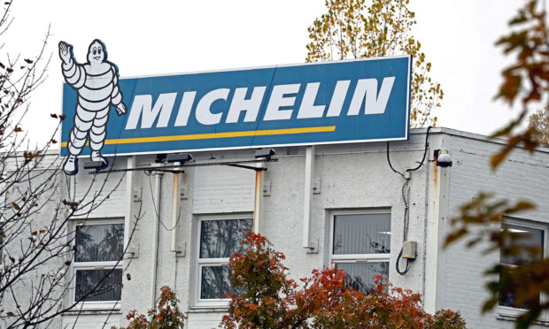 The Michelin site in Dundee