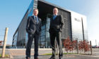 Andrew Gardner, chief executive of Ineos Forties Pipeline System (FPS) and Tobias Hannemann (right), chief executive of Ineos O&P UK at Ineos Grangemouth headquarters.