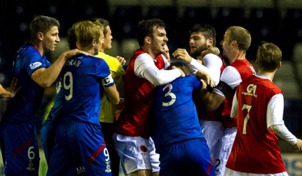 Nadir Ciftci was sent off in controversial circumstances in a bad-tempered League Cup quarter-final at Inverness in 2013.