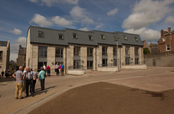 New housing on the site of Forfar's former Chapelpark primary school was completed by the council in 2018.