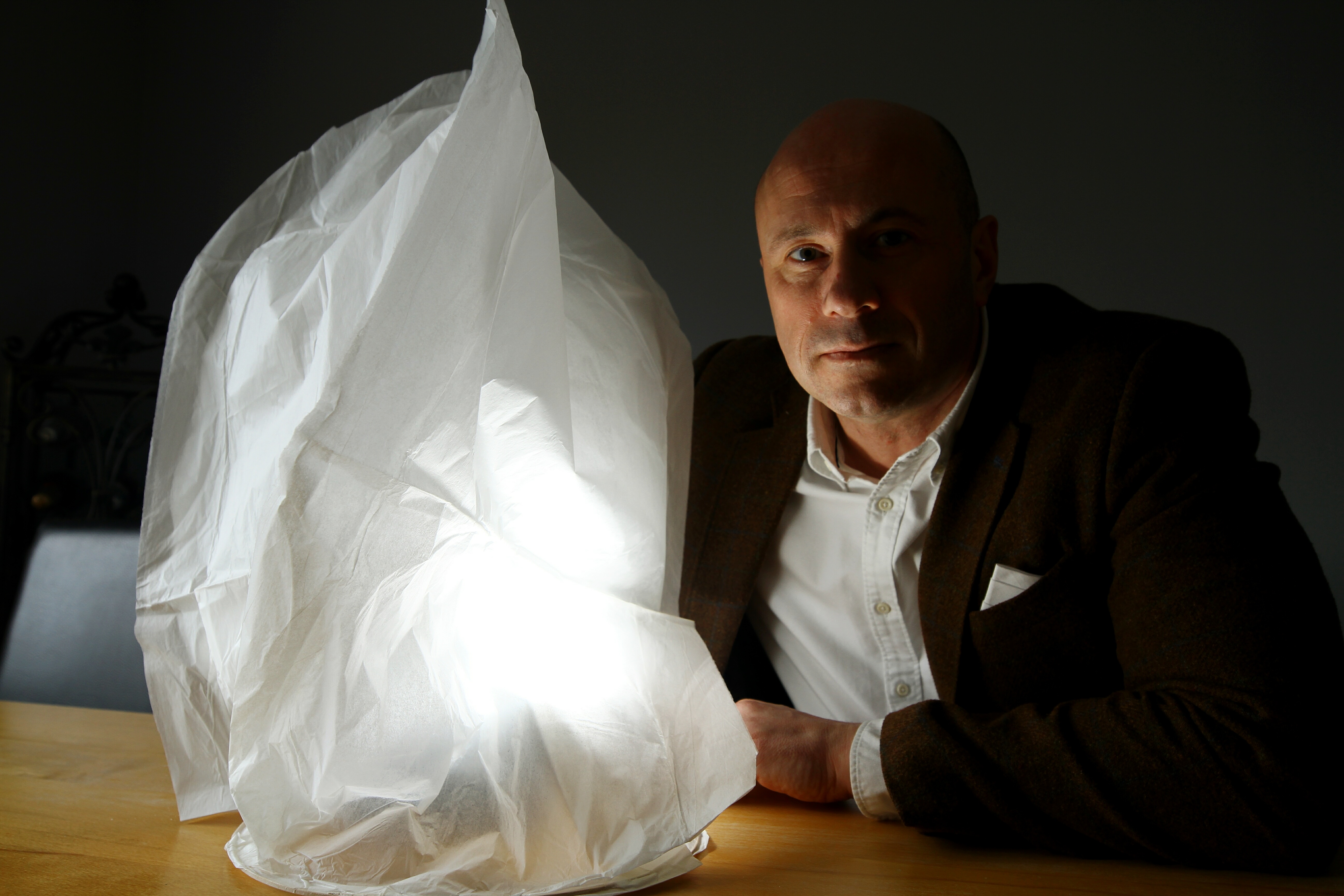 Derek Wann is warning about the dangers posed by Chinese lanterns.