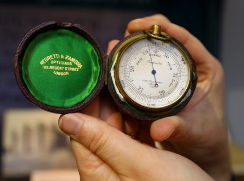 Sir Hugh Munro's barometer is part of an exhibition at Kirriemuir's Gateway to the Glens museum