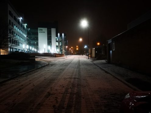 Snow in Dundee.