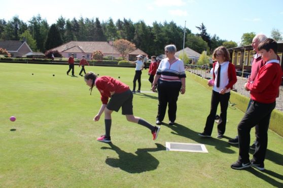 One of the bowling sessions at Edzell.