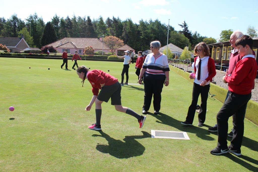 One of the bowling sessions at Edzell.