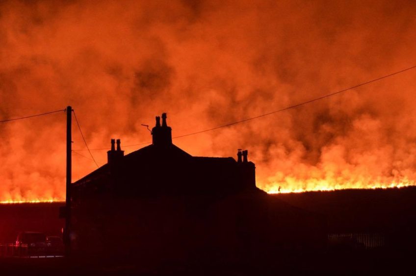 The fire was described as 'apocalyptic'.
