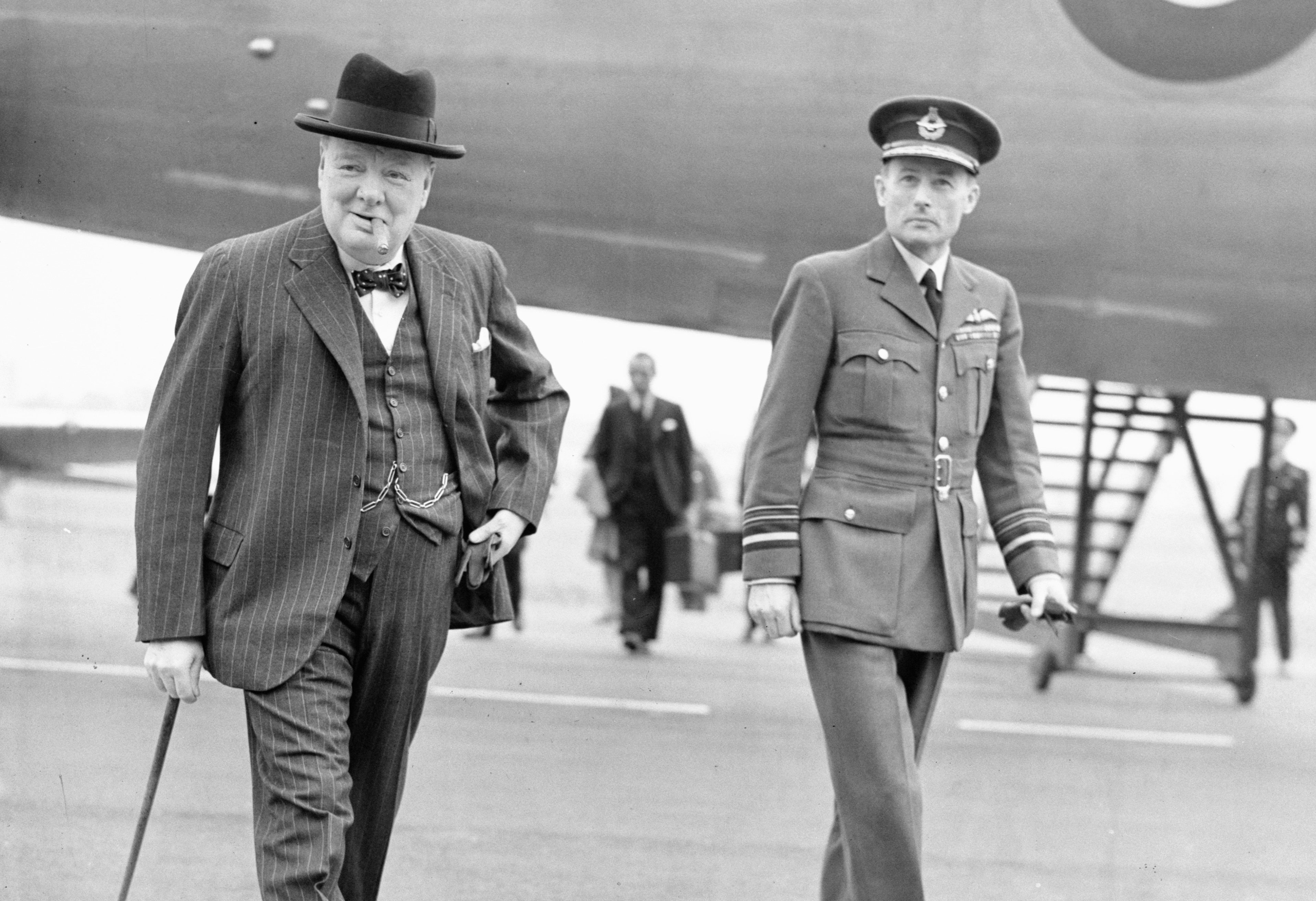 Winston Churchill with Fife-born war hero Sir Ralph