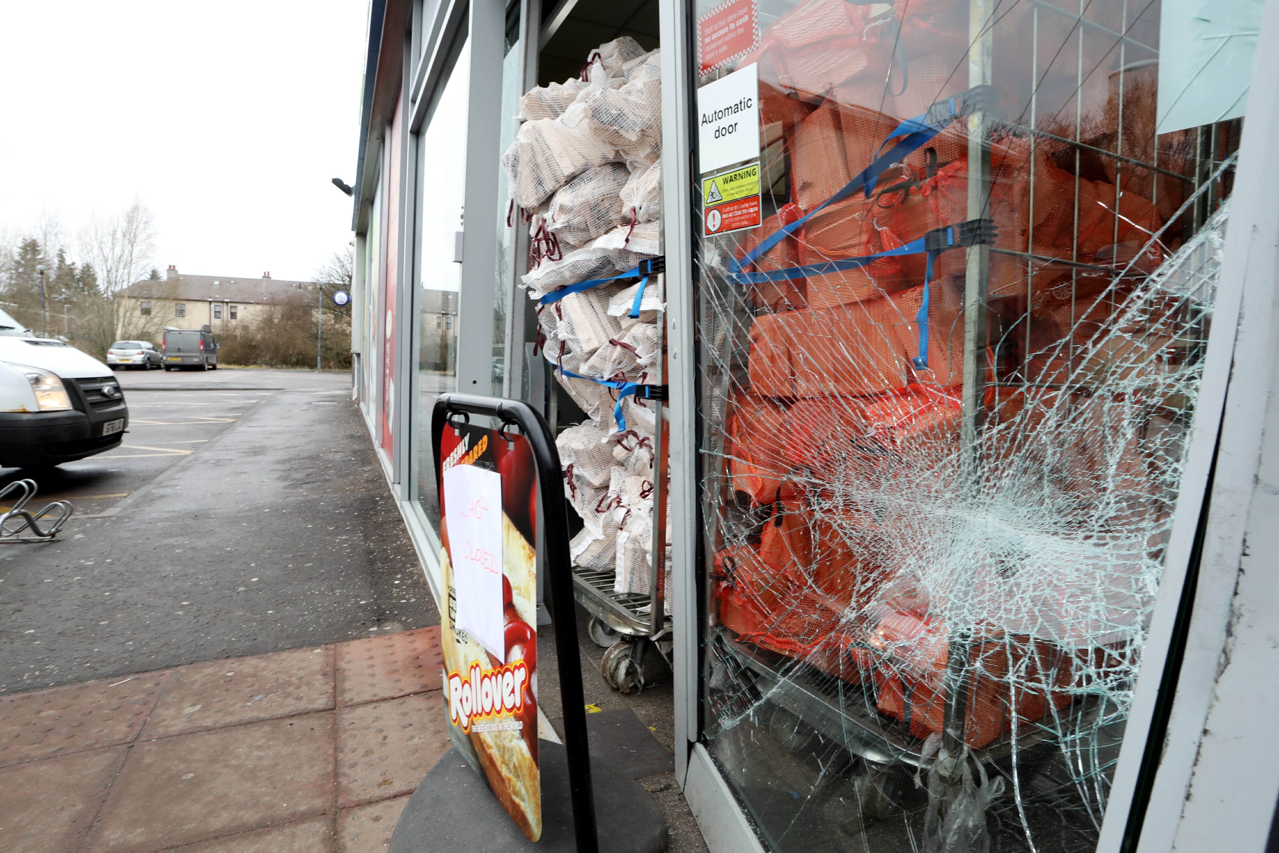 Attempted break in at the Scotmid co op in Coupar Angus