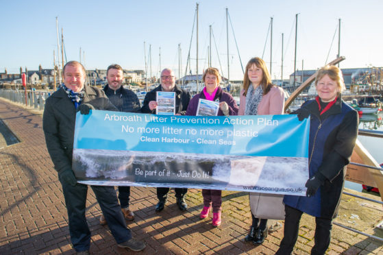Angus Litter Prevention Group is targeting the harbour area