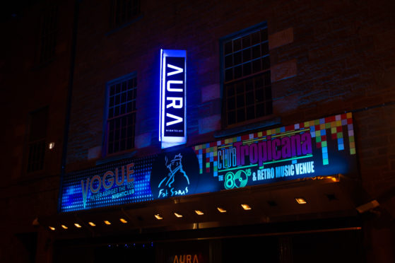 Aura nightclub in South Ward Street, Dundee.