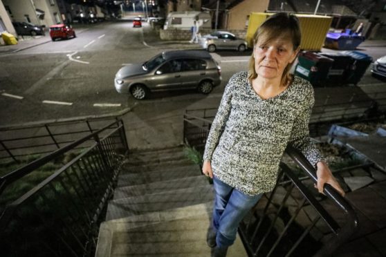 Sandra Laing outside her home.