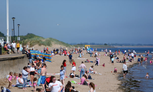 Broughty Ferry beach.