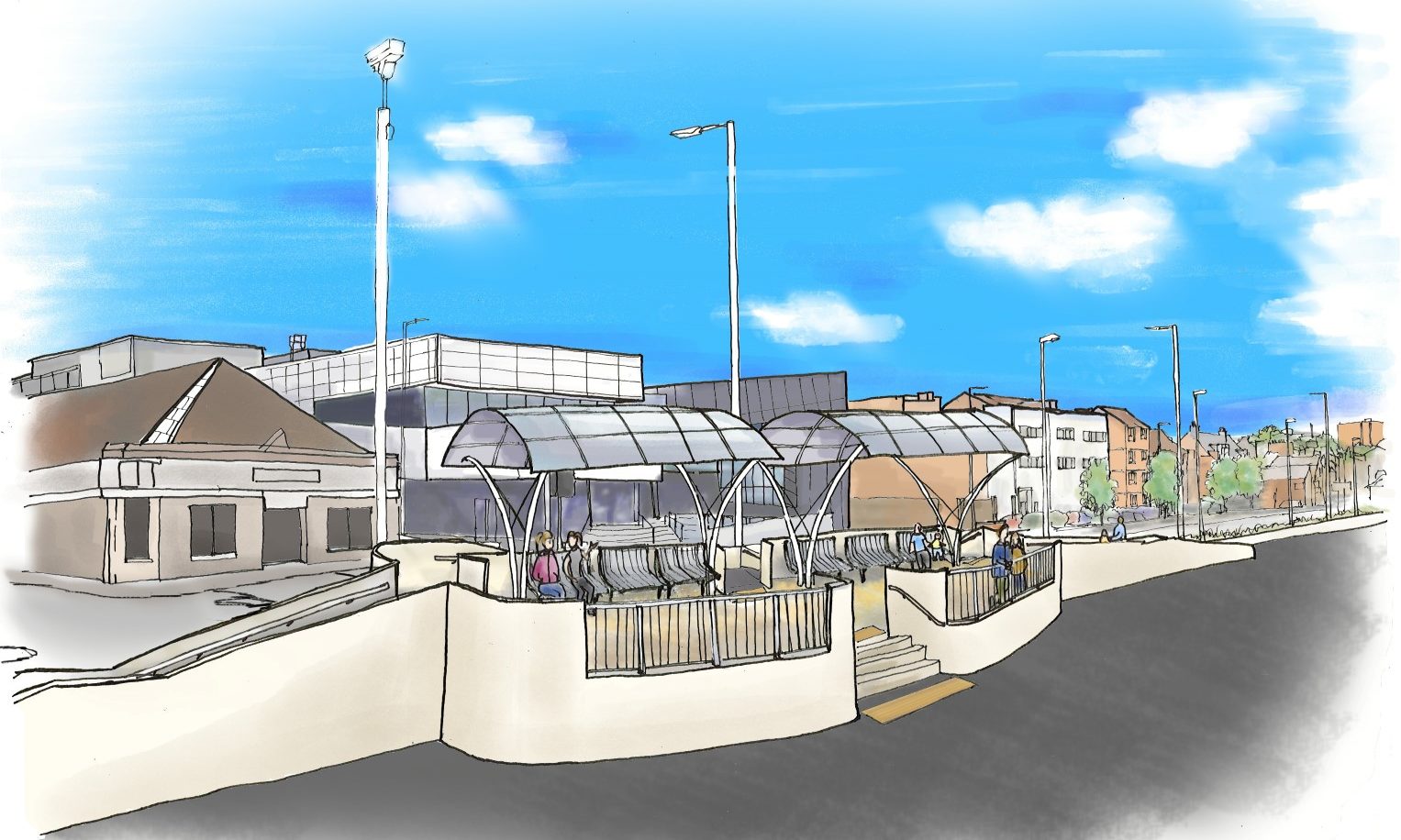How one of the Kirkcaldy Esplanade viewing platforms could look as part of the waterfront regeneration