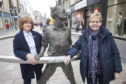 Perth City Centre Community Hub-organisers in Perth High Street. Wilma Coleman and Diane Walker