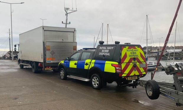 Emergency services were called to Pittenweem harbour