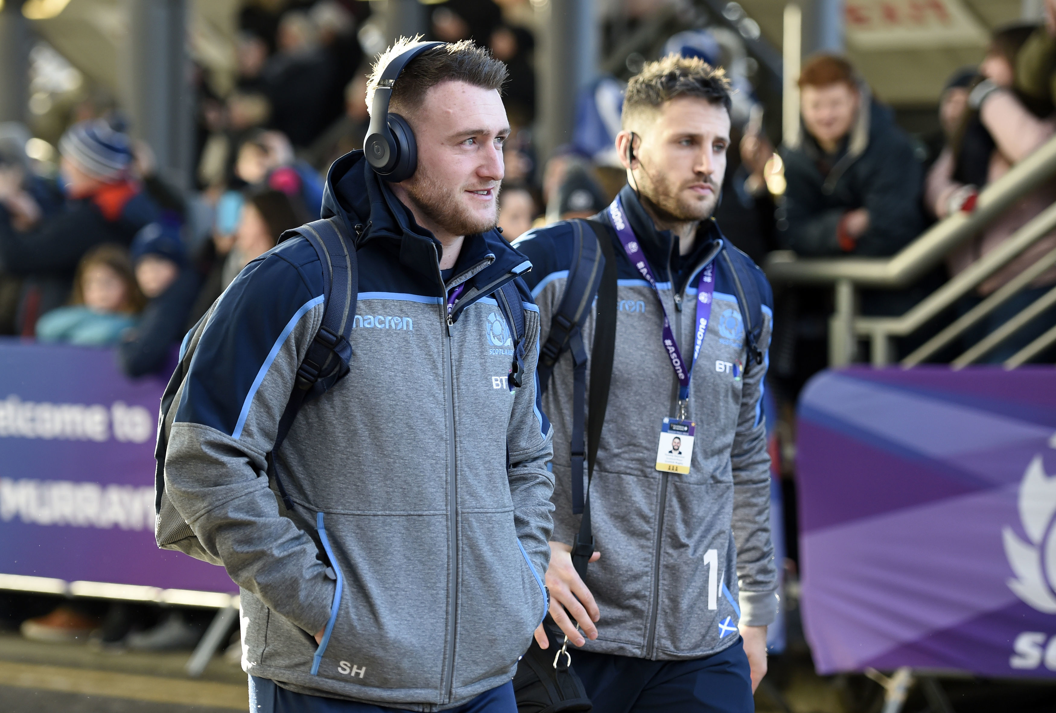 Stuart Hogg (left) and Tommy Seymour are back in tandem for Glasgow.