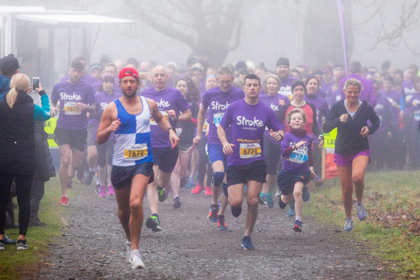 Hundreds of fundraisers turned out for Stroke Association’s Resolution Run at Camperdown Park.